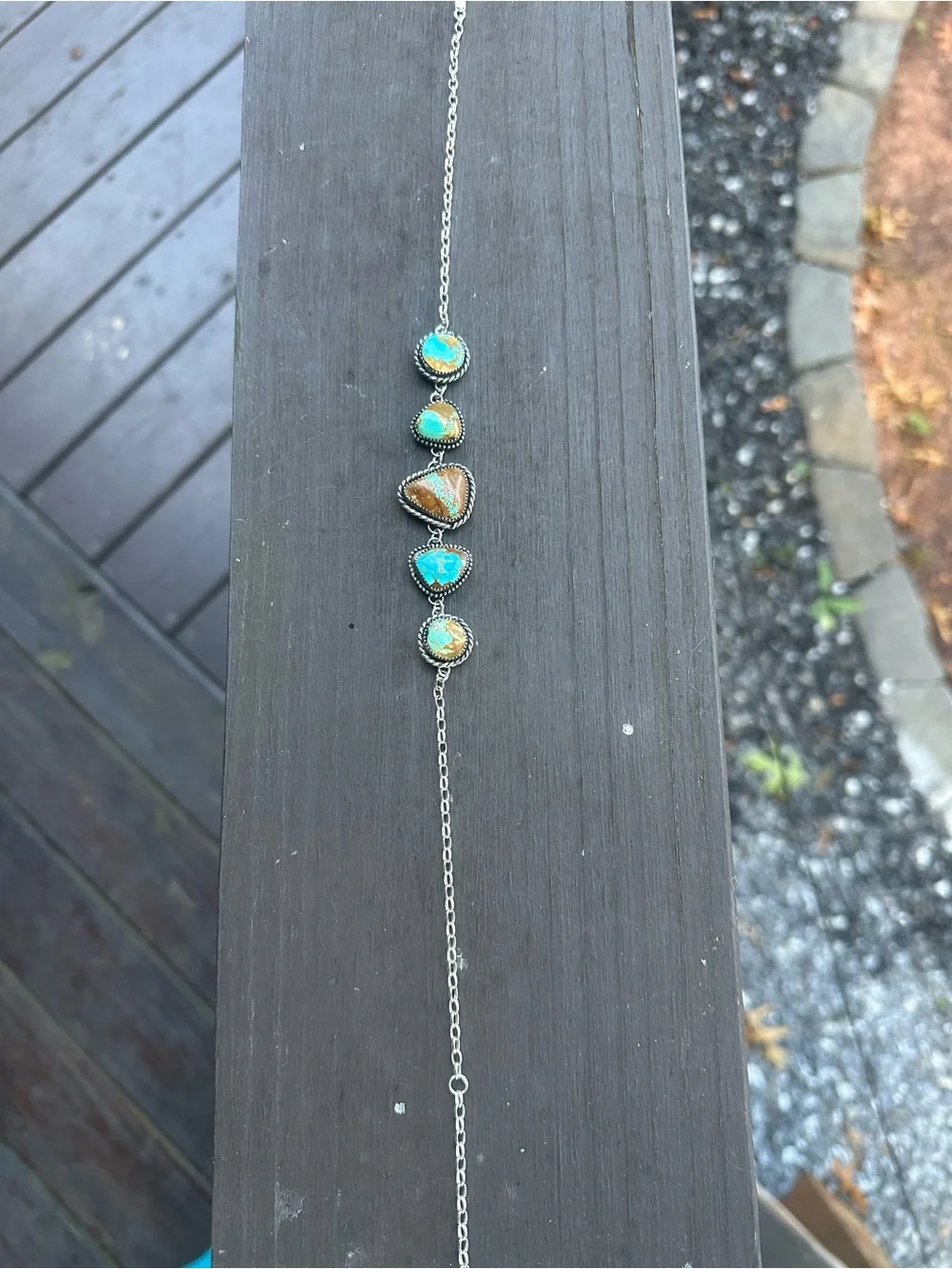 Custom Mine 8 Turquoise & Sterling Silver Choker Necklace